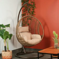 Fauteuil suspendu résine noire SOUTH BEACH