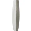 Grand vase décoratif blanc et argent