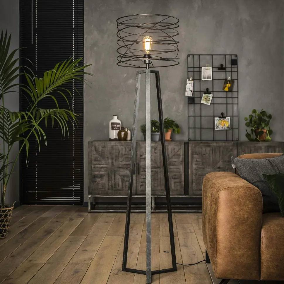 Lampadaire design 3 anneaux RALF