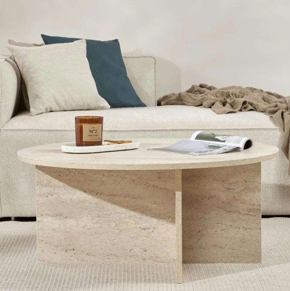 Lampadaire salon en bois sculpté abat-jour beige ANZIO