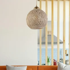 Lampadaire trépied croisé abat-jour beige 150 cm KILIS