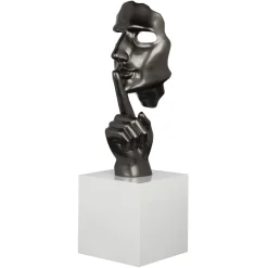 Lampe à poser contemporaine effet glaçon finition chromée NIAGARA