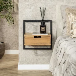 Lampe boule noire et blanche