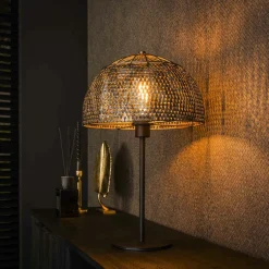 Lampe de salon avec abat-jour effet maille TRIBECA