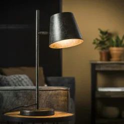 Lampe noire avec cadre épais 44 cm RALF
