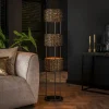 Lampe sur pied en jacinthe d'eau 3 abat-jour TASMANIE