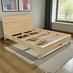 Lit 2 places Hévéa pour couchage 180x200 187x212x97cm BALTIC