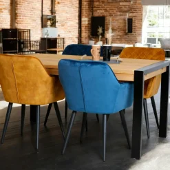 Meuble bar pin massif brossé 2 tiroirs 126cm LOUNDGE