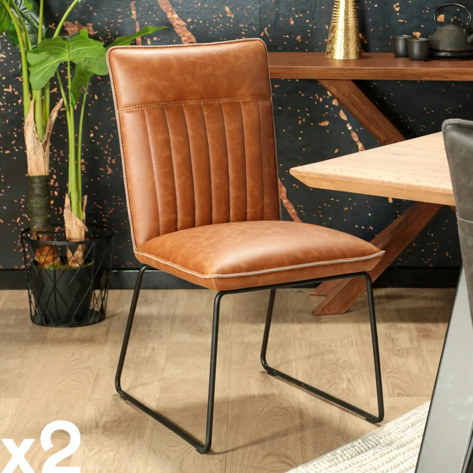 Meuble de rangement bois recyclé 1 niche et 2 tiroirs métal 60x40x110cm CARAVELLE