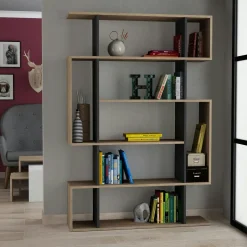Meuble TV 3 portes 2 niches teck recyclé FANO