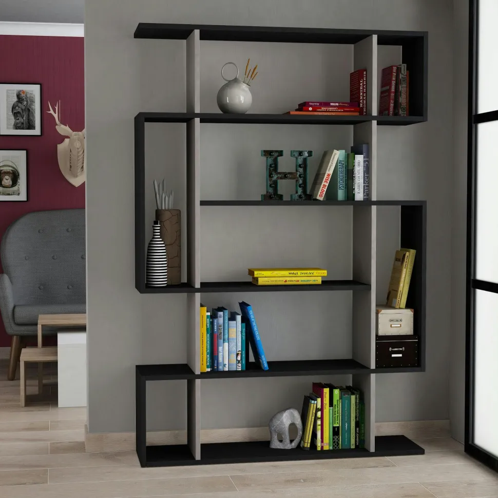 Meuble TV 3 portes 2 niches teck recyclé FANO