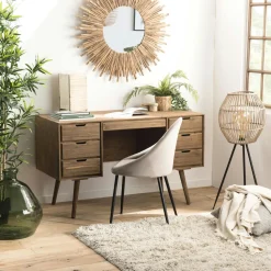 Meuble TV bois 2 portes 150 cm OKA