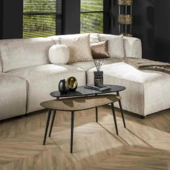 Meuble TV en bois de manguier motif baguette DELHI