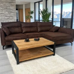 Meuble TV en pin massif 3 tiroirs LOUNDGE
