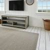 Meuble TV Hévéa 3 niches - dont 1 grande - 120x45x48,6cm HELENA