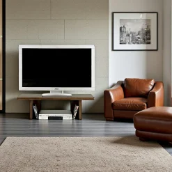 Meuble TV Hévéa 100x35x30cm HELENA