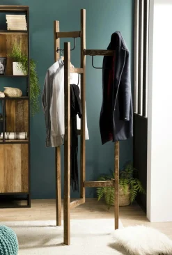 Meuble TV moderne chêne acier 150 cm RIVERSIDE