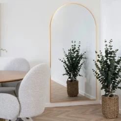 Miroir design organique forme libre - cadre noir CODY
