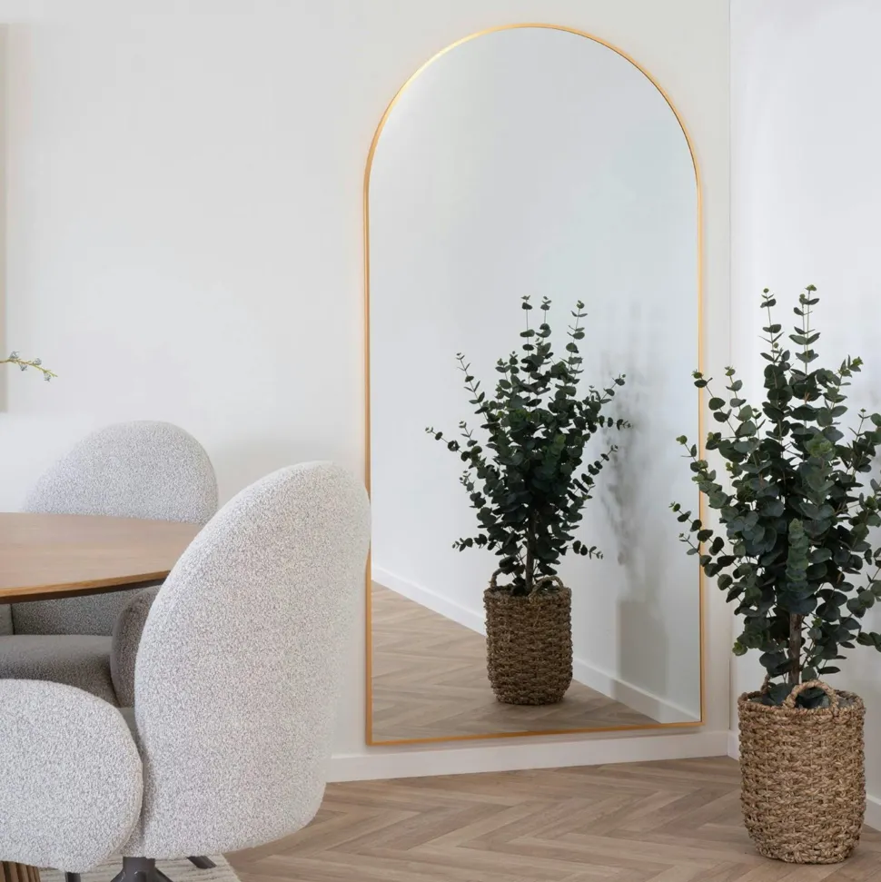 Miroir design organique forme libre - cadre noir CODY
