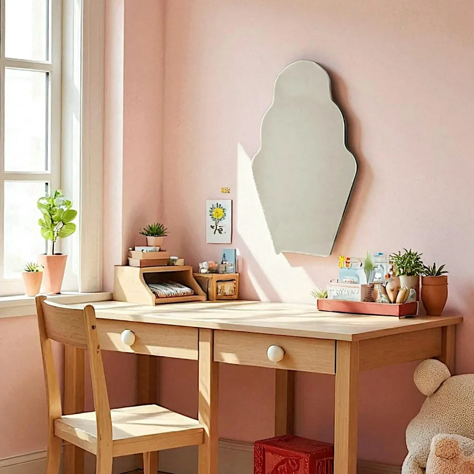 Miroir enfant mural - forme ludique cupcake 70 cm CODY