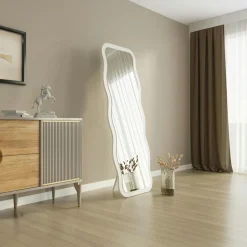 Miroir plein pied noir motif vague, style tendance 160 cm CODY
