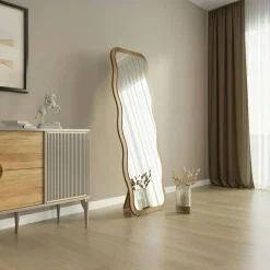 Miroir plein pied noir motif vague, style tendance 160 cm CODY