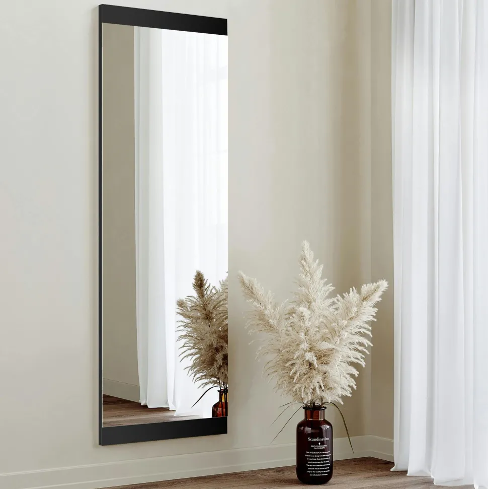 Miroir rectangulaire blanc à suspendre ou poser 120 cm CODY