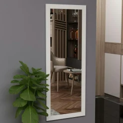 Miroir rectangulaire mural avec cadre noir 105 cm CODY
