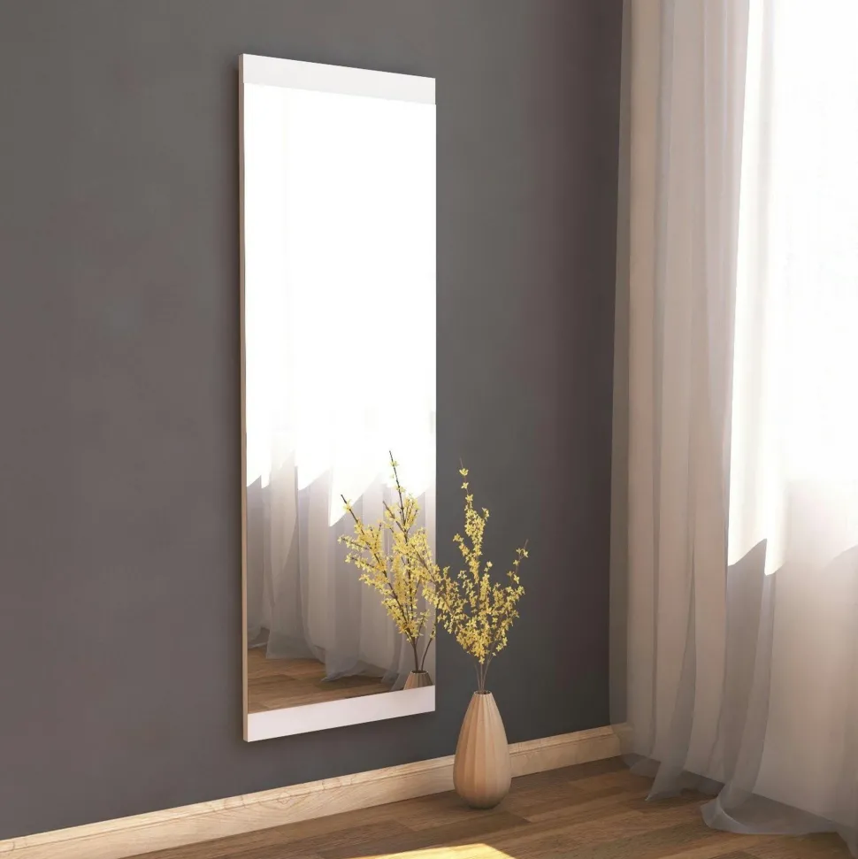 Miroir rectangulaire noir 120 cm - à poser ou suspendre CODY