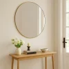 Miroir rond avec cadre doré ø100 cm SEOUL
