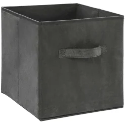 Panier rectangle compartimenté noir à anse