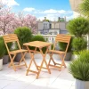 Petit salon de jardin 2 places - pliant, compact SORA