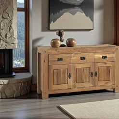 Petite table basse carrée bois FJORD