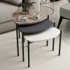 Petite table gigogne moderne 3 couleurs (lot de 3) JENA