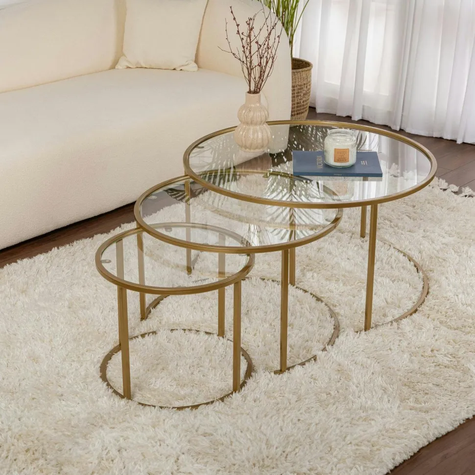 Porte-serviettes sur pied - 2 barres dorées, style design SFAX