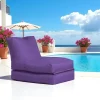Pouf bain de soleil extérieur violet ARTA