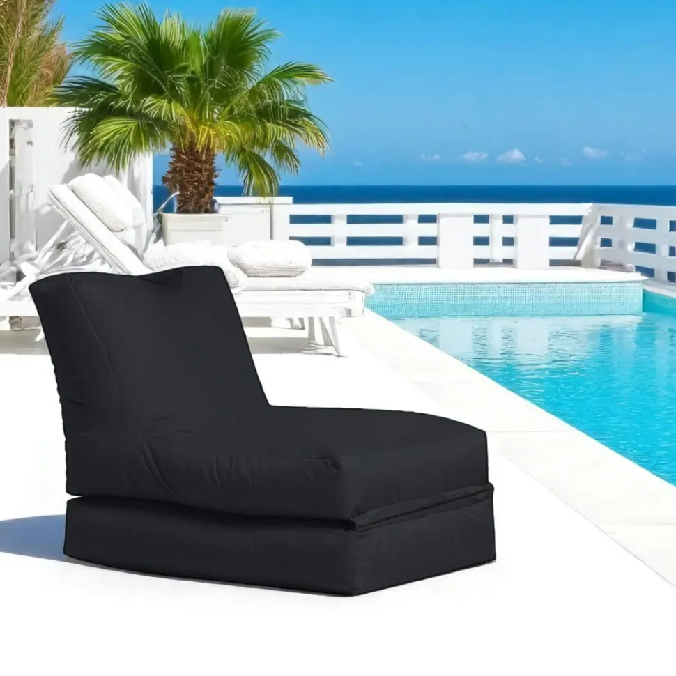 Pouf bain de soleil extérieur violet ARTA