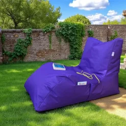 Pouf bain de soleil XXL imperméable – bleu ARTA