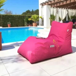 Pouf bain de soleil XXL imperméable – bleu ARTA