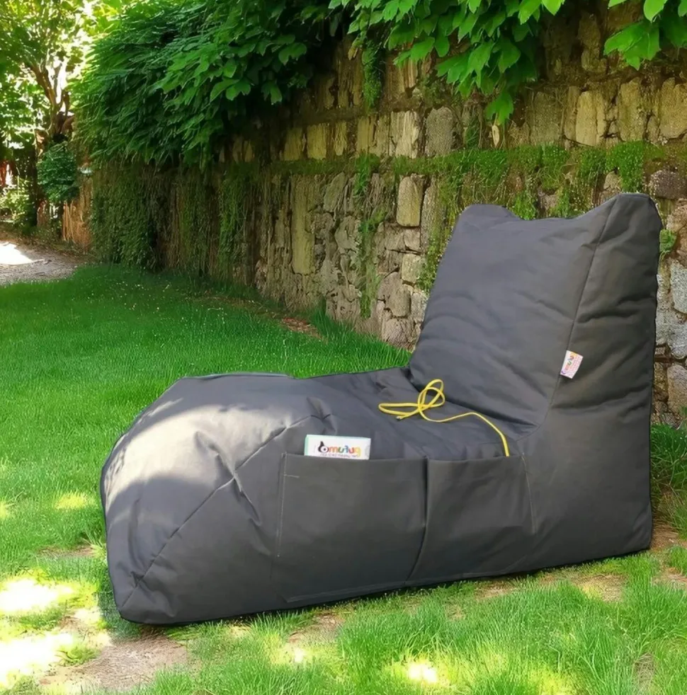 Pouf bain de soleil XXL imperméable – bleu ARTA
