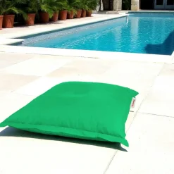 Pouf coussin de sol extérieur vert - 100 cm ARTA