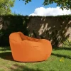 Pouf poire géant extérieur orange ARTA
