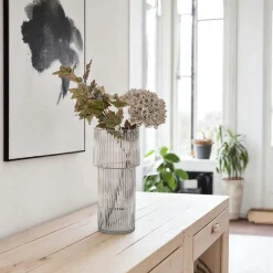 Pouf repose-pieds gris sur 4 pieds BERLIN