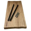 Rallonge pour les tables en chêne brun bords naturels 200 et 240 cm PALERME (50 cm)