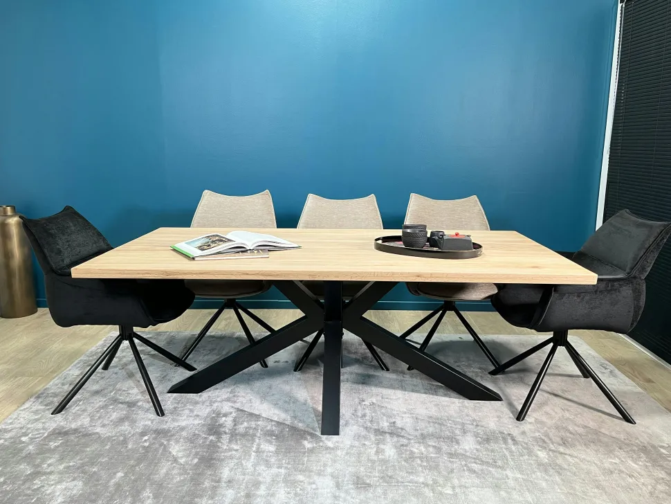 Rallonge pour table bords droits (180/200/240) chêne huilé ETNA