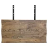 Rallonges en bois de chêne fumé avec bordures naturelles pour table à manger SAVONE 300 cm (lot de 2)