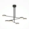 Suspension design LED – 6 lampes disques orientables OCALA