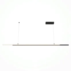 Suspension design LED – double barre noire minimaliste SALEM