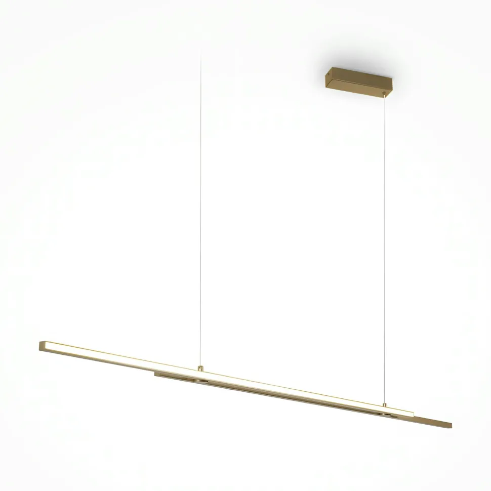 Suspension design LED – double barre noire minimaliste SALEM