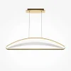 Suspension design LED blanc & or - forme soucoupe AVA